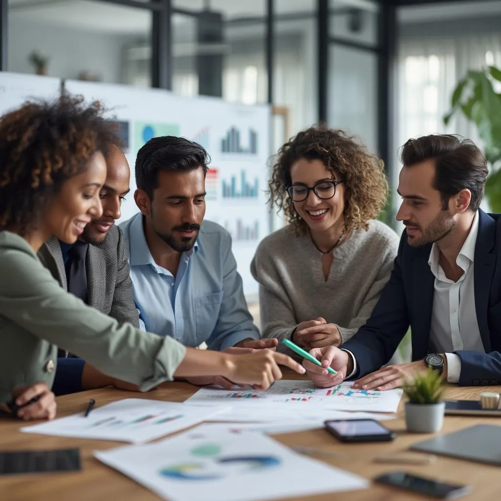 Equipo de FinanzasArg discutiendo estrategias